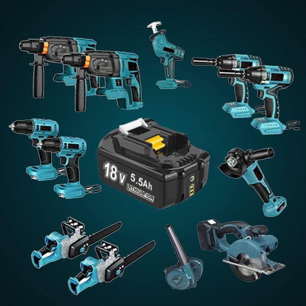 Akumulator Bonadget BL1830 do Makita 18 V 5,5 Ah zapasowa bateria do elektronarzędzi - obrazek 5