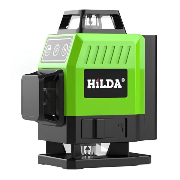 Cyfrowa poziomica laserowa Hilda LS 155, mini poziomica, 12 linii - obrazek 2