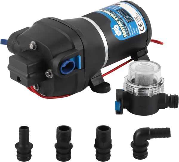 Automatyczna pompa wodna Mxmoonant 12,5 l/min, 12 V, 2,4 bar, 95 W, MX-35