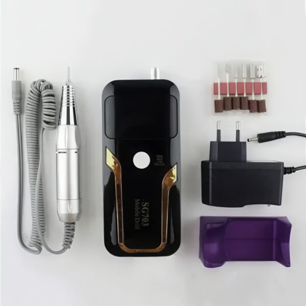 Akumulatorowy frez do paznokci Nail Drill SG-703 35.000 obrotów/min - obrazek 4
