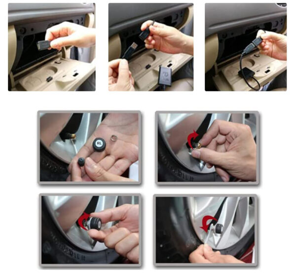 System czujników monitorowania ciśnienia w oponach ATOTO AC-UTP1 USB TPMS - obrazek 4