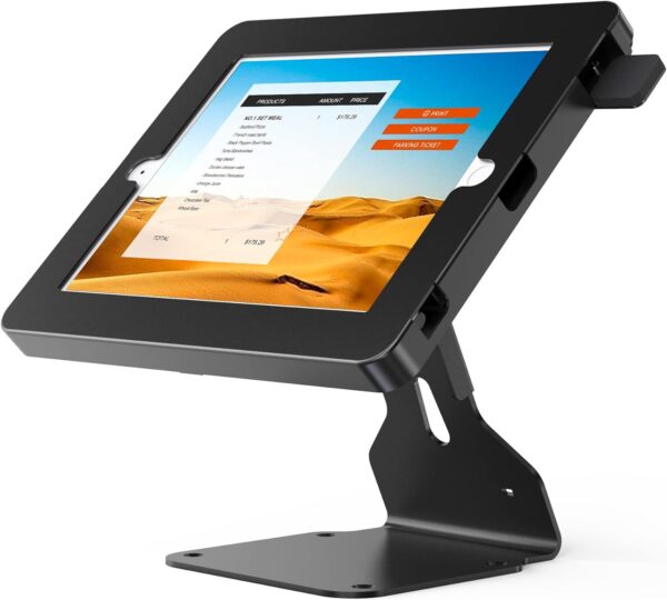 Stojak POS na tablet zgodny z iPad 10.2" Gen 7 8 9, obrotowy, zamykany