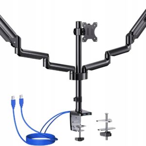 Uchwyt do monitora ErGear EGTS5B do 3 ekranów 13-27'', do 8kg, Powystawowy