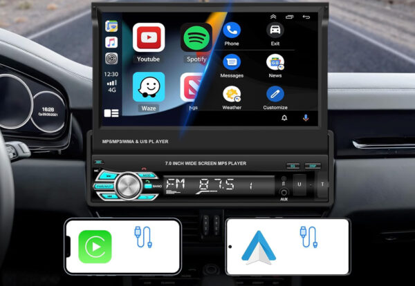Radio samochodowe Inefala, 45 W, Bluetooth, FM uszkodzony - obrazek 4