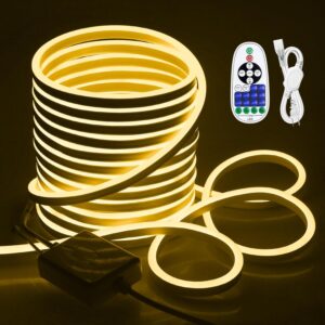 Taśma LED Neon 15m 3000K Ciepła Biała IP65 + Pilot, Ściemniacz 120 LED/m ( Brak oryginalnego opakowania)