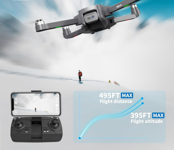 Dron 4K IDEA16/IDEA16P z silnikiem bezszczotkowym, WiFi 5GHz, Używany - obrazek 2