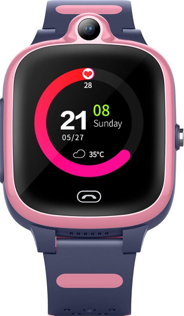Dziecięcy smartwatch Fitonme, 4G, GPS, Bluetooth, Wi-Fi, Różowy - obrazek 2