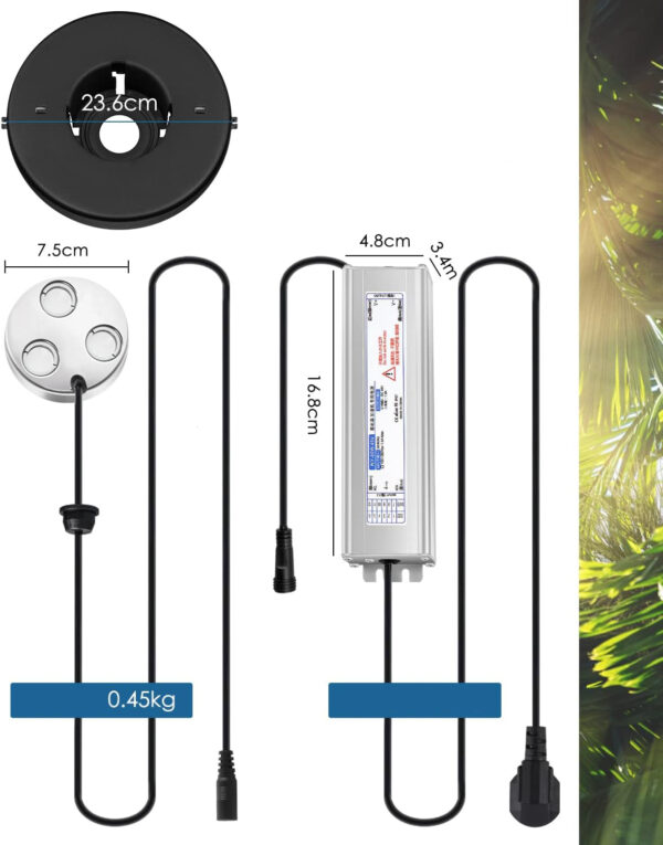 Zamgławiacz ultradźwiękowy 900 ml 60 W nawilżacz powietrza Mxmoonant z funkcją aromaterapii i kolorowym oświetleniem LED - obrazek 7