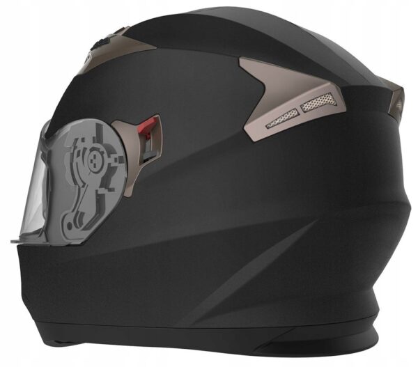 Kask motocyklowy YEMA YM-829, czarny matowy, L 59-60cm, lekkie zadrapania - obrazek 4