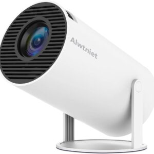 Projektor Alwtniet HY300, 4K 1080P, Android 11.0 5G WiFi 6 BT 5.0, biały