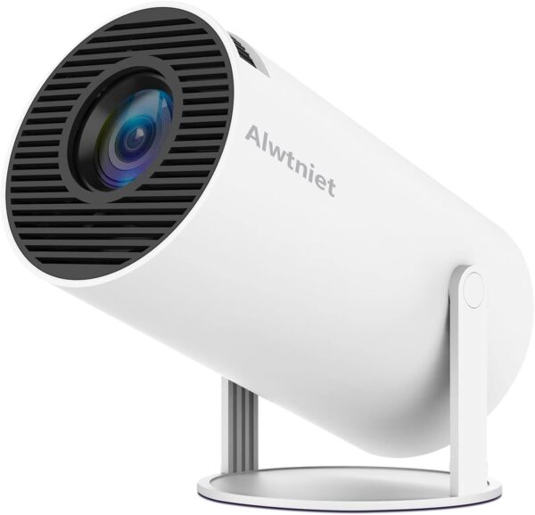 Projektor Alwtniet HY300, 4K 1080P, Android 11.0 5G WiFi 6 BT 5.0, biały