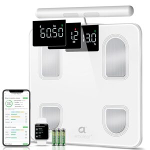 Waga do ciała Arboleaf, model Bluetooth z 8 elektrodami, wysoka precyzja