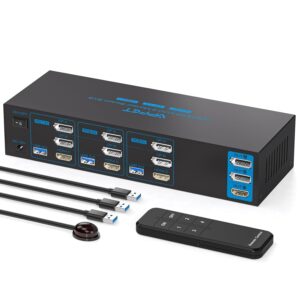 Przełącznik KVM AILVLVNG VP-SW332 8K60Hz 3xPC 3xMonitor 4K144Hz 4xUSB 3.0 POWYSTAWOWY