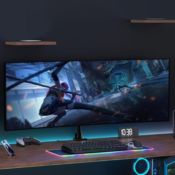 Uchwyt do monitora 24-57" ultra szeroki aluminiowy, nośność 27 kg, FPT80-C01X POWYSTAWOWY - obrazek 5