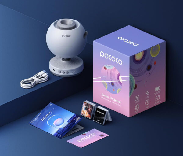 Projektor nieba POCOCO z 2 dyskami do snu relaksu i wystroju pokoju - obrazek 8