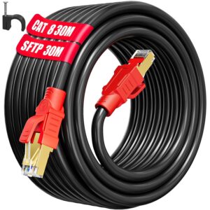 Kabel sieciowy Soibke WiFi 30 m przewód ethernet do połączeń sieciowych i transmisji danych, Używany