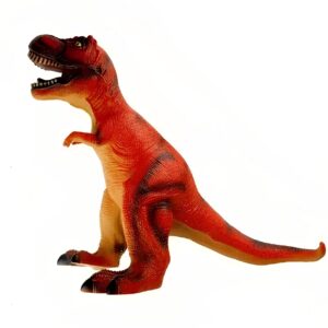 Zabawka dinozaur duża figurka TREX 650x450 mm pomarańczowa