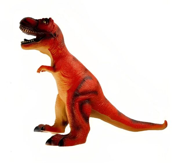 Zabawka dinozaur duża figurka TREX 650x450 mm pomarańczowa