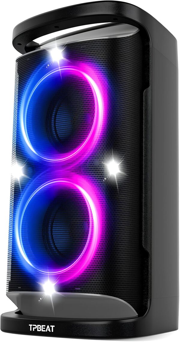 Głośnik TPBEAT TP-PT-01 Bluetooth 160W z basem, światłami LED i mikrofonem