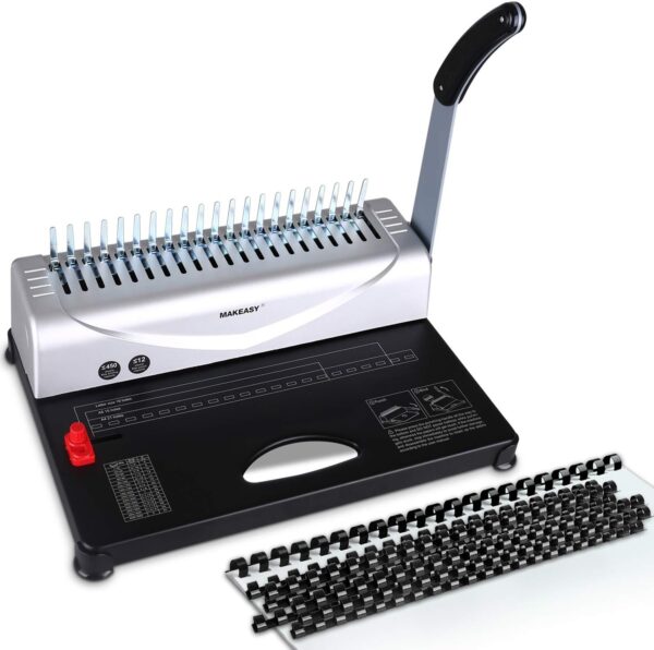 Bindownica Makeasy A4 21 dziur 450 kartek bez zestawu startowego