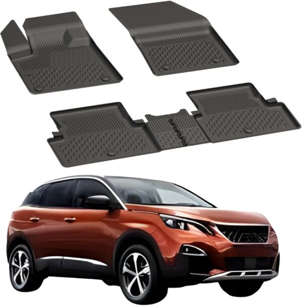 Dywaniki samochodowe SAHLER do Peugeot 3008 2016-23 4.5D premium TPE czarna