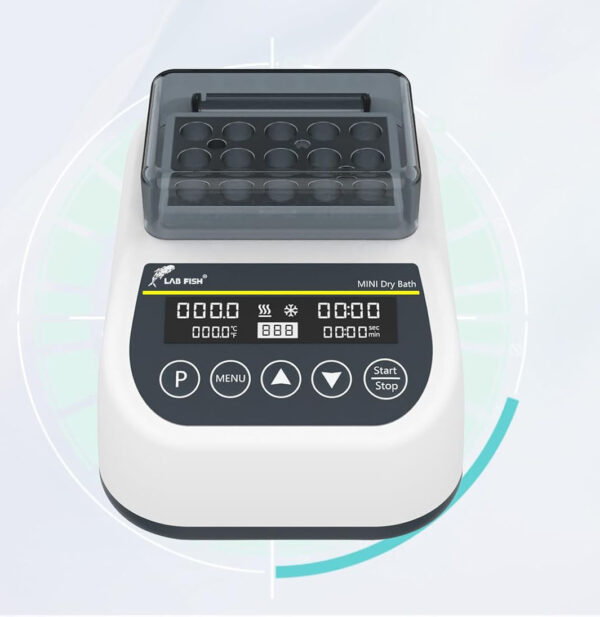 Inkubator blokowy LABFISH MDB100C z termostatem 15x3 ml cyfrowy podgrzewacz do probówek - obrazek 4