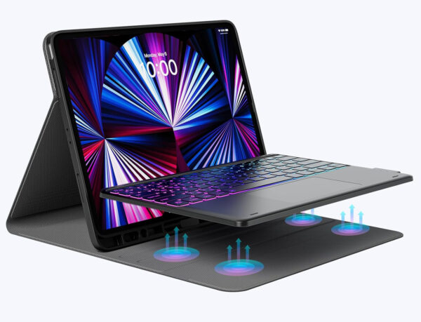 Klawiatura do iPad Pro 12.9 Earto YF001-BK-ES-B  QWERTY hiszpańska - obrazek 2