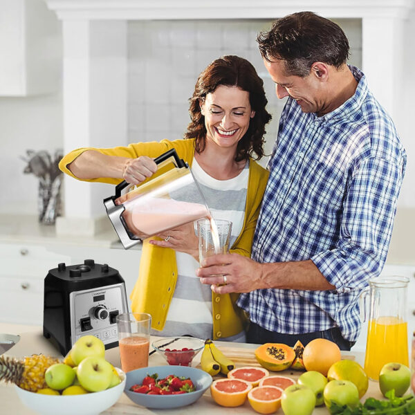 UŻYWANY Blender AMZCHEF 2000W 2L 25000RPM 8 biegów 4 programy smoothie - obrazek 5