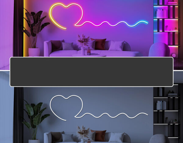Energooszczędne inteligentna girlanda neonowa LED LETIANPAI, RGB, IP65, 36 metrów - obrazek 2