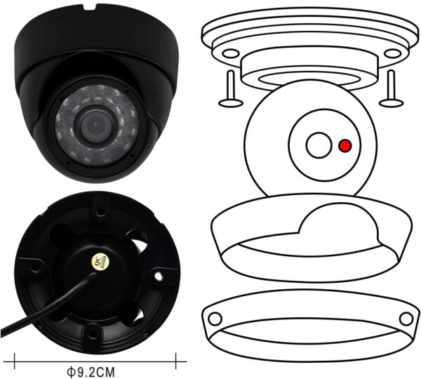 Kamera  SVPRO ELP-USBFHD05MT-DL36 CCTV 1080p z IR LED, 30/60/120fps - obrazek 2