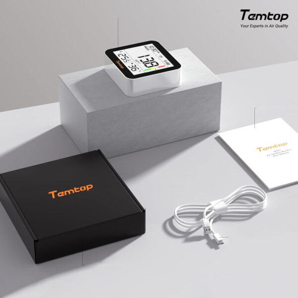 Miernik powietrza Temtop M10+ 6w1 CO2 PM2.5 VOC BT temperatura wilgotność - obrazek 8