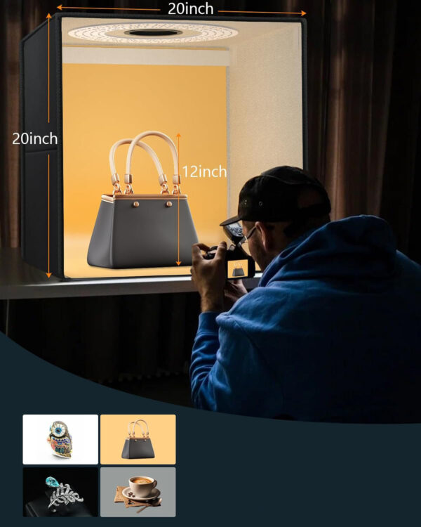 Uszkodzone Pudełko na zdjęcia DUCLUS DU5050, 50 x 50 x 50 cm - obrazek 6
