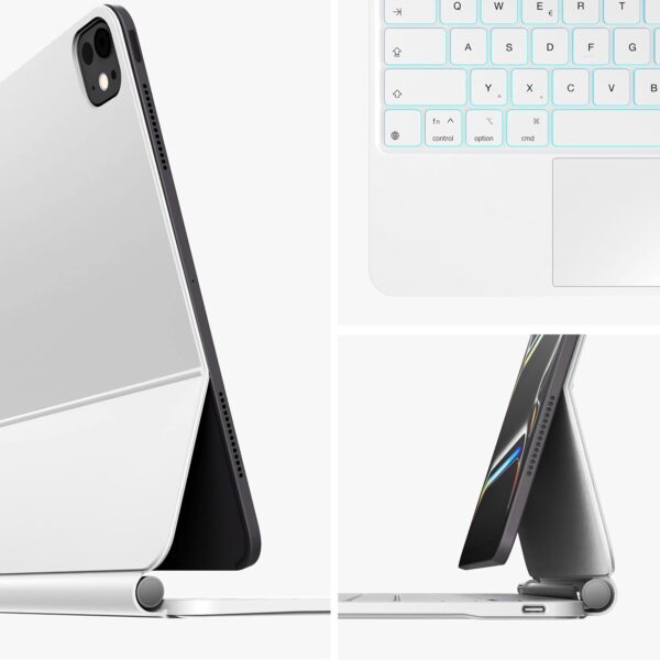 Klawiatura Nimin HL128 biała do iPad Air/Pro 11" z touchpadem AZERTY - obrazek 2