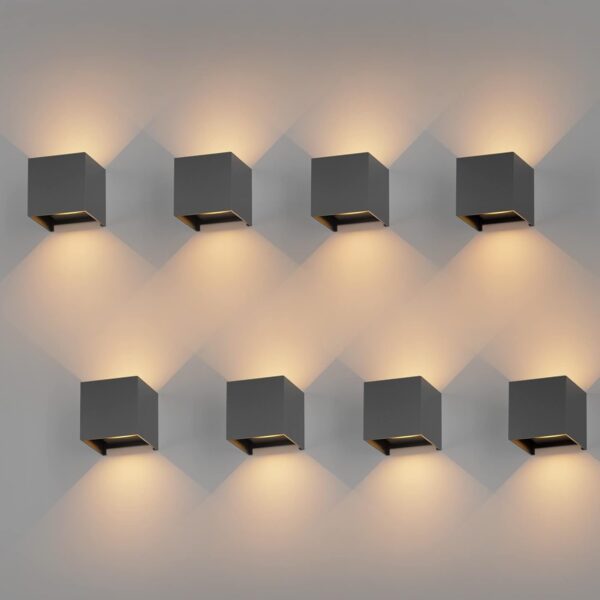 Ścienne Lampy LED K-Bright GW-A310 8PCS 12W 3000K Ciepła Biała