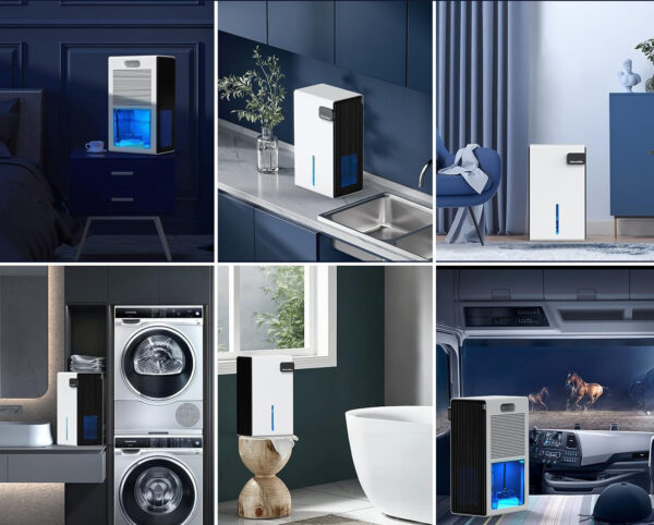 Osuszacz Kiumo CT9, (30 m²) 2,5 l, z automatycznym wyłączaniem, 7 kolorów - obrazek 2