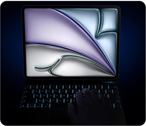 Klawiatura Nimin do iPad Air/Pro 11" podświetlana, z touchpadem AZERTY - obrazek 3