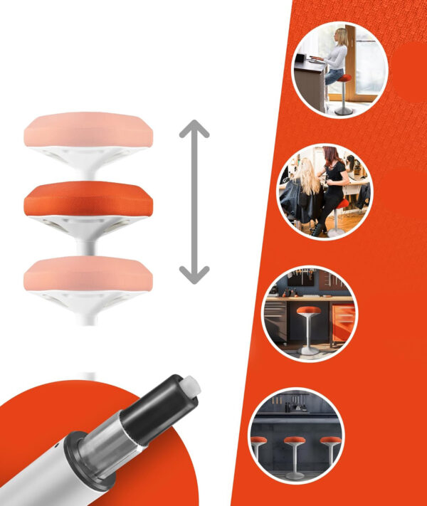 Fotel biurowy EZSIDE SMART-Sitting Ergonomiczny stołek regulowany do biura - obrazek 4