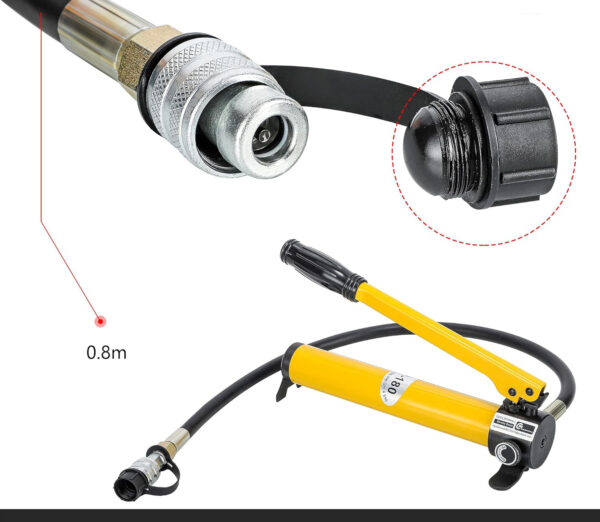 CGOLDENWALL CP-180 ręczny hydrauliczny pompka 60 kg/m² 0,8 m wąż - obrazek 6