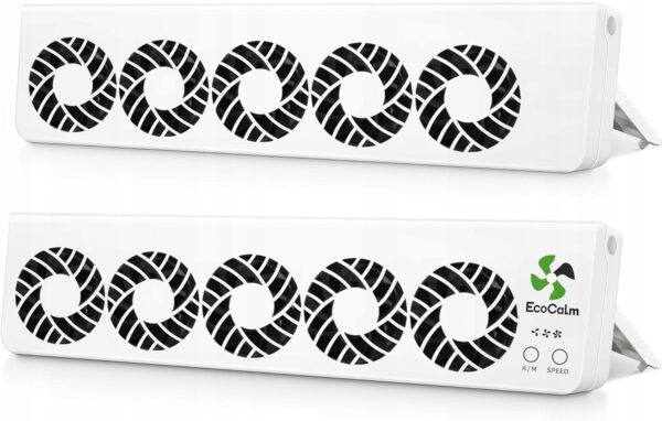 Wentylatory grzewcze EcoCalm Fan Booster 2.0 z czujnikiem ciepła, 2 szt.