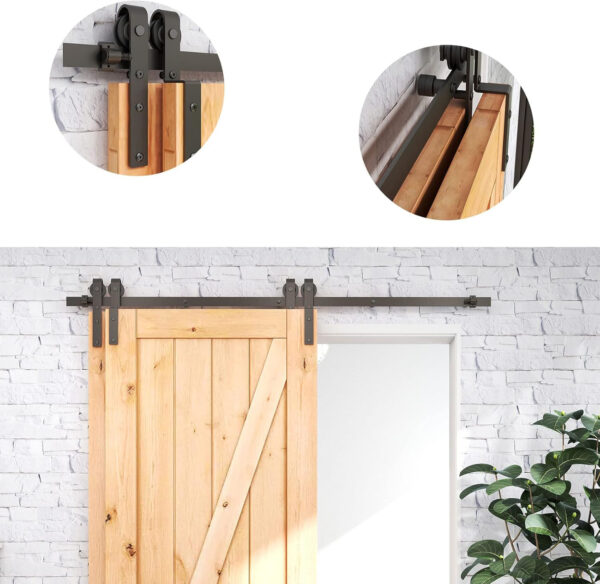 System drzwi przesuwnych BONIKLUBA J55DFS 173 cm z jednym torem do drzwi 80 cm POWYSTAWOWY - obrazek 5