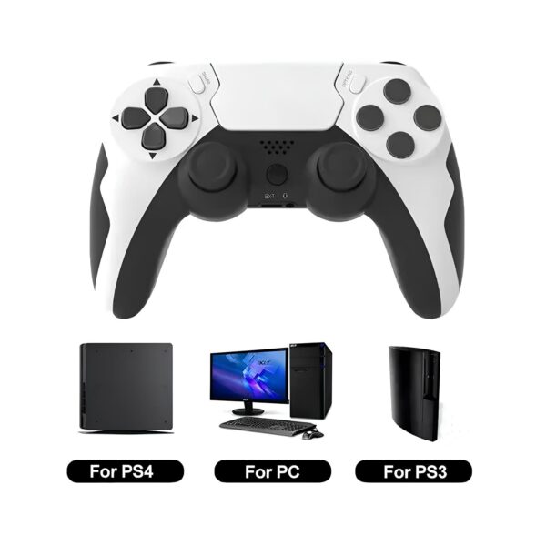 Bezprzewodowy gamepad GAMINJA P48 do PS4/PS3 PC kontroler z wibracjami i trybem turbo do konsol i komputera - obrazek 2