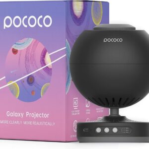 Projektor gwiazd POCOCO Galaxy Lite, projektor gwiaździstego nieba, czarny