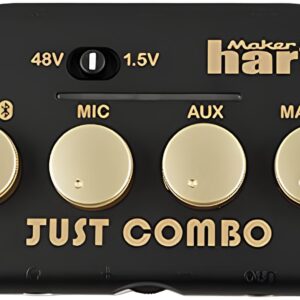 Mikser audio Maker hart 2AYQY, 3-kanałowy, 48 V, Bluetooth, USB