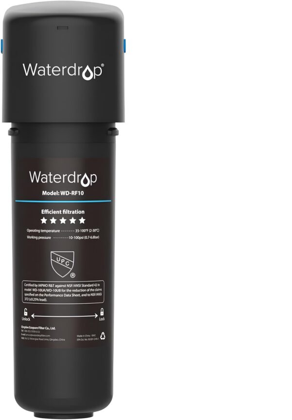 Filtr wody Waterdrop 10UB pod zlewem WD-RF10, NSF ANSI 42, 30000 litrów