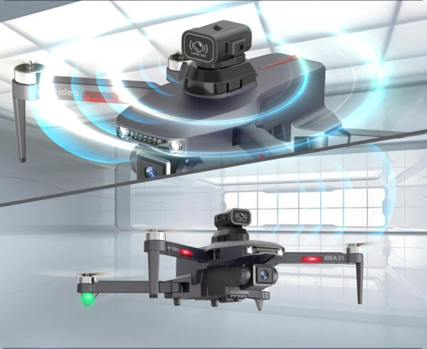 Dron le-idea IDEA31P, 2 kamery 4K, WiFi, z 2 bateriami zdalnie sterowany - obrazek 2