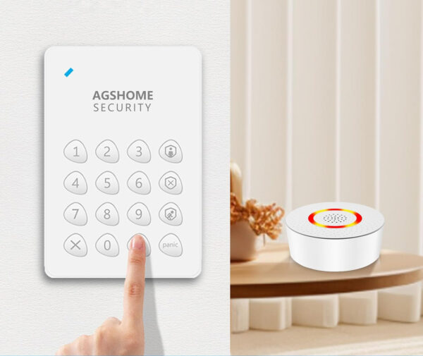 AGSHOME Bezprzewodowy system alarmowy 15 szt., 120dB, kompatybilny z Alexa - obrazek 3