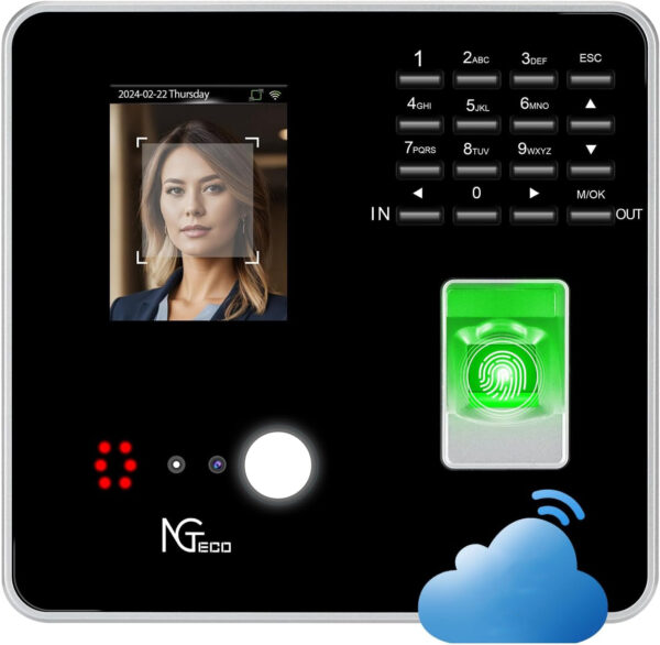 UZYWANE Urządzenie do rejestracji czasu pracy NGTeco TC1 terminal biometryczny z czytnikiem twarzy i karty RFID do kontroli obecności