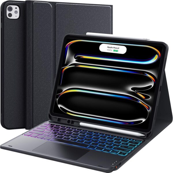 Klawiatura Earto FR150-BK do iPad Pro 12.9" AZERTY bezprzewodowa klawiatura z etui i touchpadem