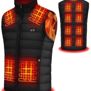 Kamizelka podgrzewana Seenew 15000mAh unisex, rozmiar XXL, czarna