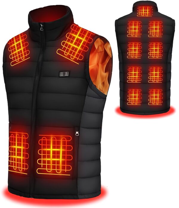Kamizelka podgrzewana Seenew 15000mAh unisex, rozmiar XXL, czarna